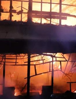حريق وسط دمشق