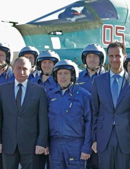 الطيار بالقرب من بشار الأسد