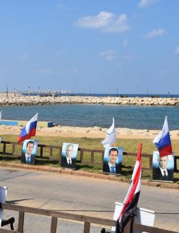 احتفال بعيد البحرية الروسية في مدينة طرطوس السورية 31 من تموز 2022 (سبوتنيك)