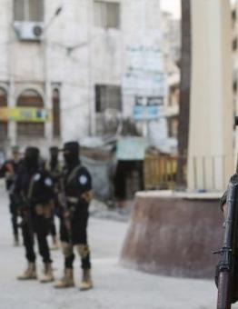 عناصر من جهاز الأمن العام في إدلب