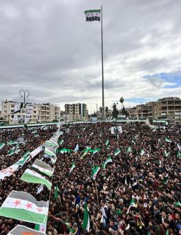 مظاهرات إدلب في ذكرى الثورة الـ12