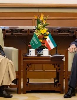 من لقاء وزيري خارجية السعودية فيصل بن فرحان وإيران حسين أمير عبداللهيان