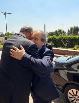 لقاء وزيري خارجية مصر ونظام الأسد