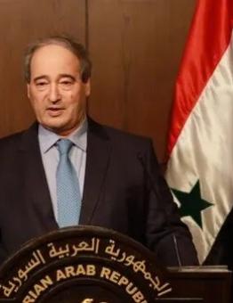 وزير خارجية نظام الأسد، فيصل المقداد