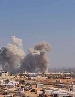 قصف روسي على محيط إدلب