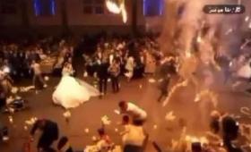 حريق أثناء داخل صالة للأعراس في العراق
