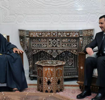 لقاء سابق بين بشار الأسد وولي عهد أبو ظبي