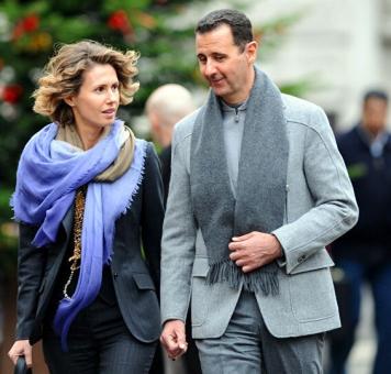 بشار الأسد وزوجته