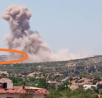 استهدف محيط النقطة التركية في البارة جنوبي إدلب