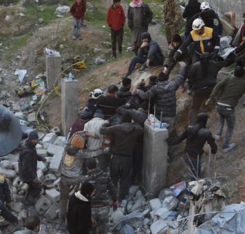ضحايا الزلزال شمال سوريا
