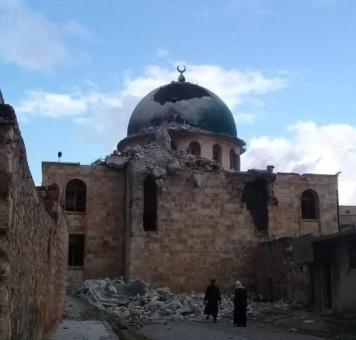 مسجد بلدة كفر تعال بريف حلب الغربي