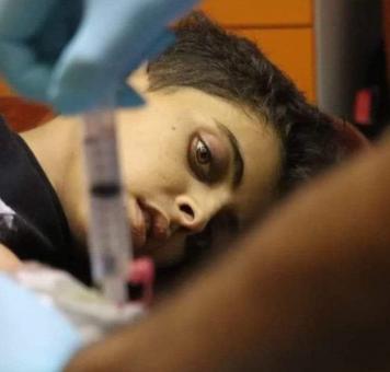 طفل مريض بالسرطان شمالي سوريا