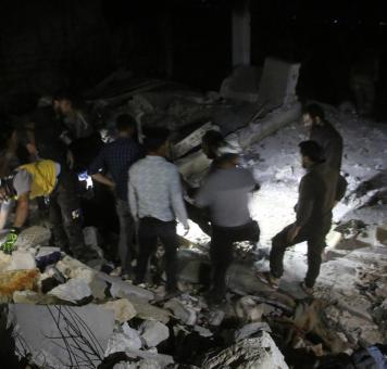 آثار الغارات الروسية على منازل المدنيين بريف إدلب