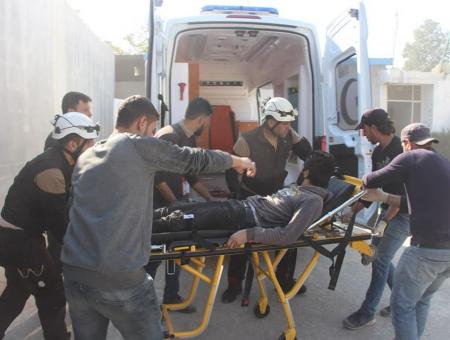 5 قذائف استهدفت بلدة بداما غرب إدلب - الدفاع المدني