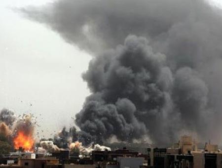 قصف جوي استهف العاصمة الليبية طرابلس مؤخراً