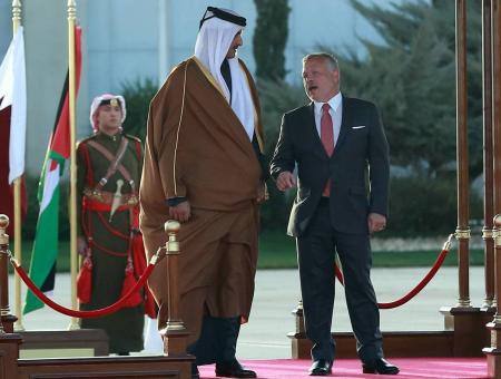 نفذ أمير قطر زيارة إلى الأردن هي الأولى من نوعها منذ مارس/ آذار 2014