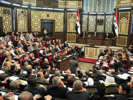 مجلس الشعب التابع لنظام الأسد في دمشق
