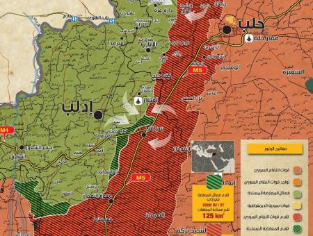 خريطة سوريا في 2020-03-05