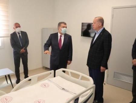 الرئيس أردوغان في زيارته الأولى بعد الحجر بسبب كورونا