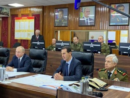 اجتماع بوتين مع الأسد في دمشق