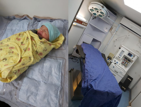 ولادة قيصيرية في مخيم الركبان