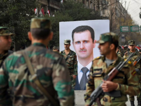 ميليشيا نظام الأسد خلال الانتشار في سوريا مؤخراً