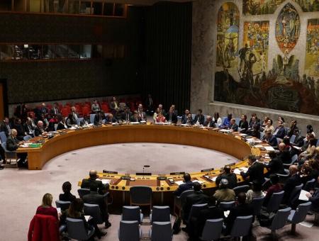 إحدى جلسات مجلس الأمن الدولي مؤخراً