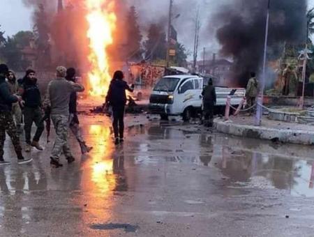 الانفجار وقع بعد مرور السيارة على حاجز يتبع للميليشيات الإيرانية