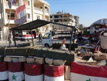 حاجز لنظام الأسد - سوريا