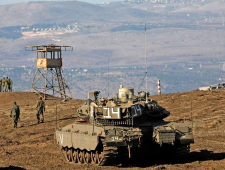 قوة عسكرية إسرائيلية في منطقة الجولان