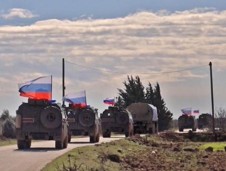 دورية عسكري للميليشيات الروسية في سوريا