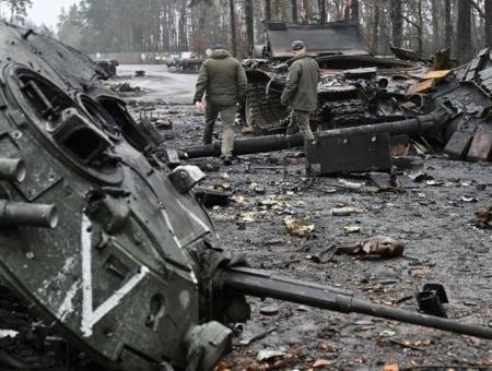 الدبابات الروسية في أوكرانيا