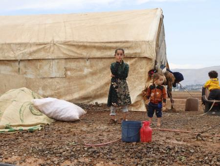 مخيم السكة في بشمارون غربي إدلب 21 تشرين الأول 2022 الدفاع المدني السوري