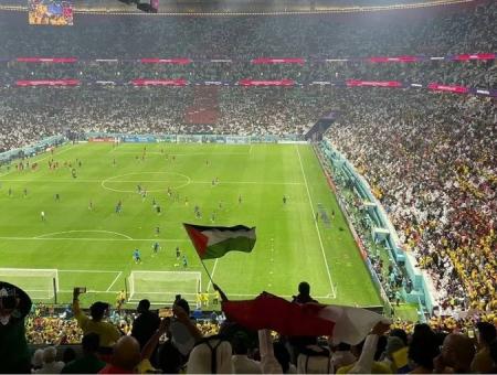 علم فلسطين في مونديال قطر
