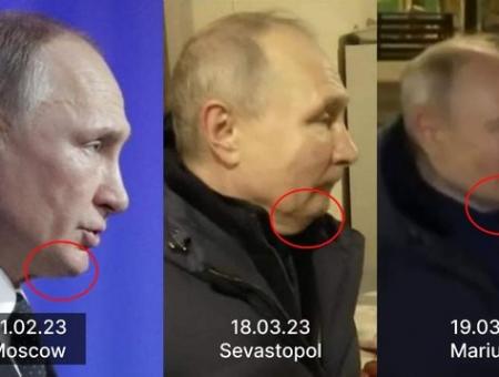 مقارنة بين صور بوتين