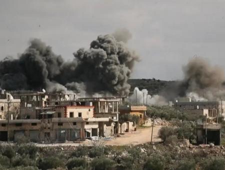 قصف روسي على ادلب