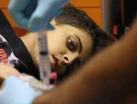 طفل مريض بالسرطان شمالي سوريا