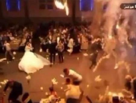 حريق أثناء داخل صالة للأعراس في العراق