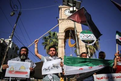 وقفة احتجاجية في إدلب نصرة للقدس3
