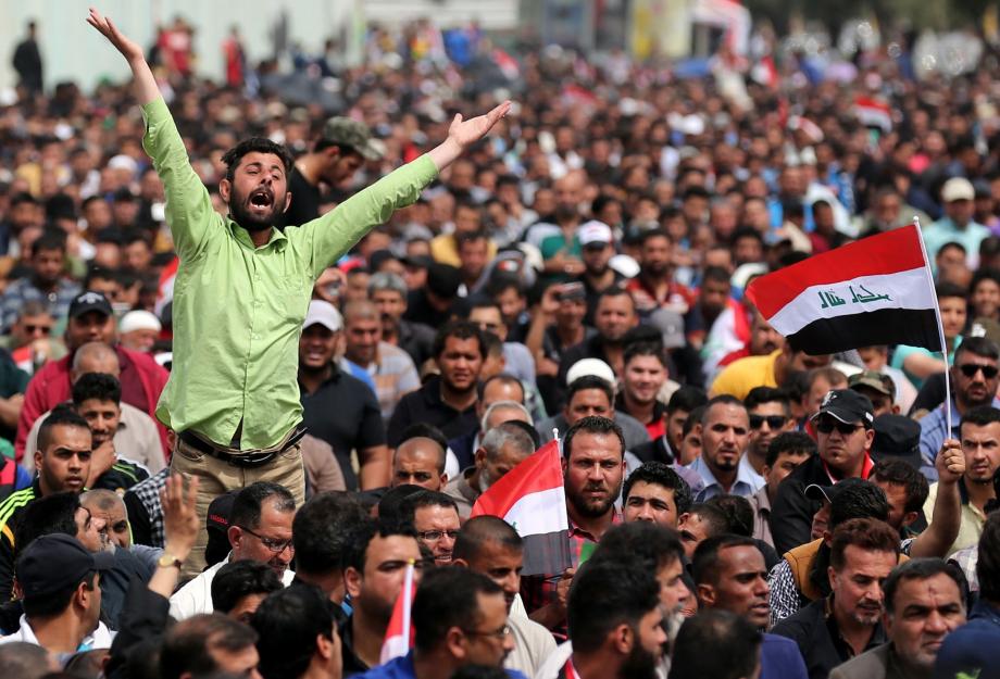 جانب من احتجاجات العراق