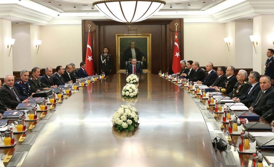 أحد اجتماعات مجلس الأمن القومي التركي