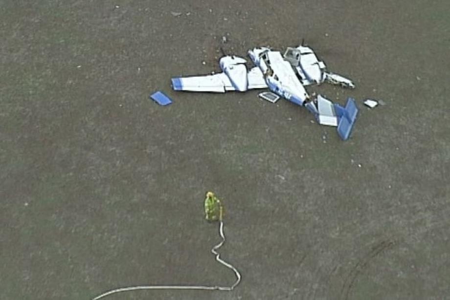 صورة لتحطم الطائرة (تويتر)