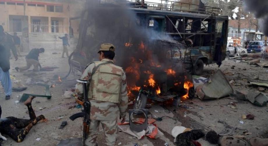 صورة أرشيفية لتفجير طال باكستان مؤخراً وتبناه تنظيم داعش