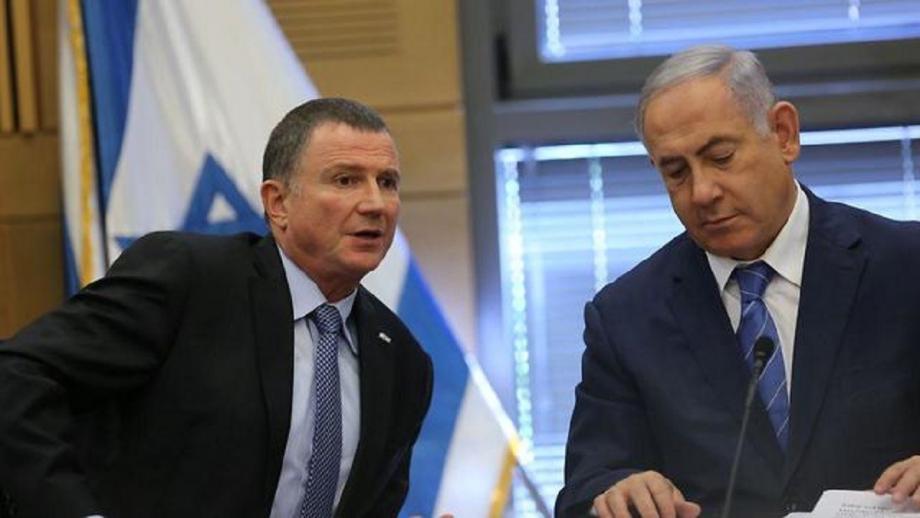 نتنياهو ورئيس برلمان الاحتلال الإسرائيلي "الكنيست" يولي إدلشتاين