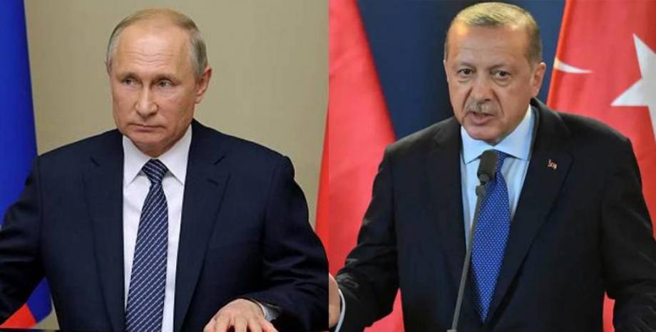 الرئيس التركي رجب طيب أردوغان، ونظيره الروسي فلاديمير بوتين
