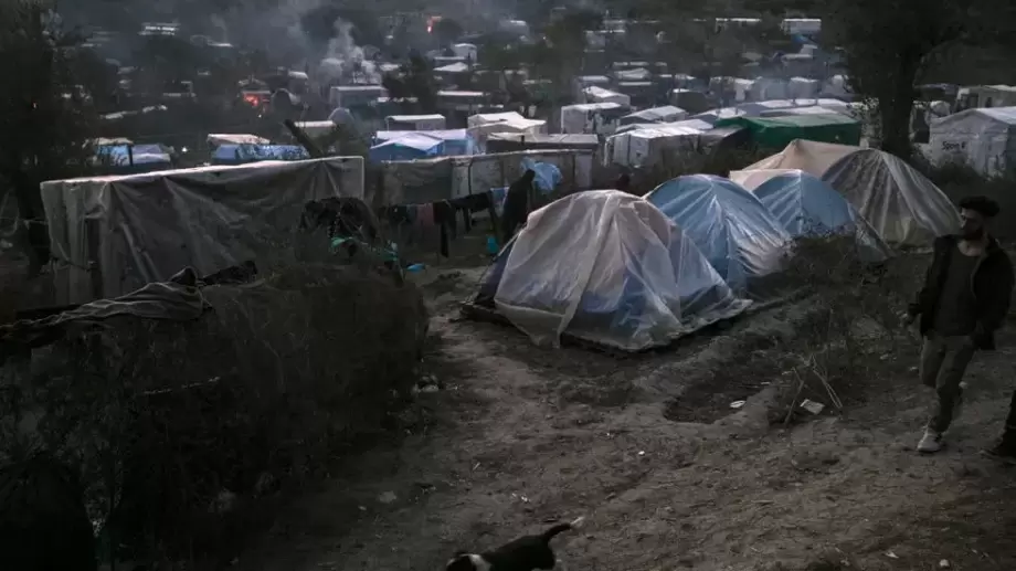 مخيم موريا في جزيرة ليسبوس اليونانية