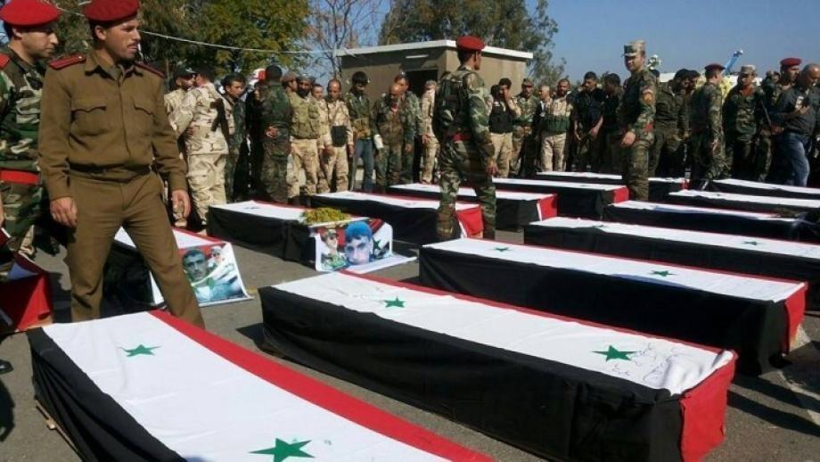 جنازة لعناصر من ميليشيات الأسد في سوريا