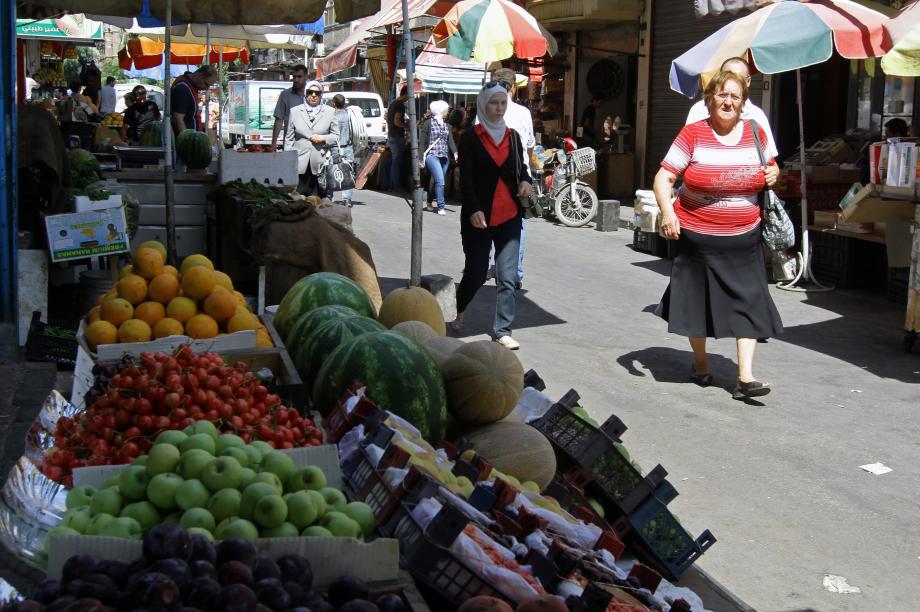 أحد أسواق مدينة دمشق