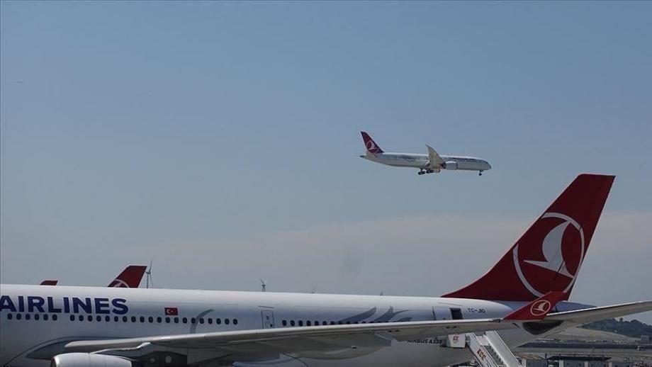 طائرات تركية خلال تنفيذ رحلات جوية