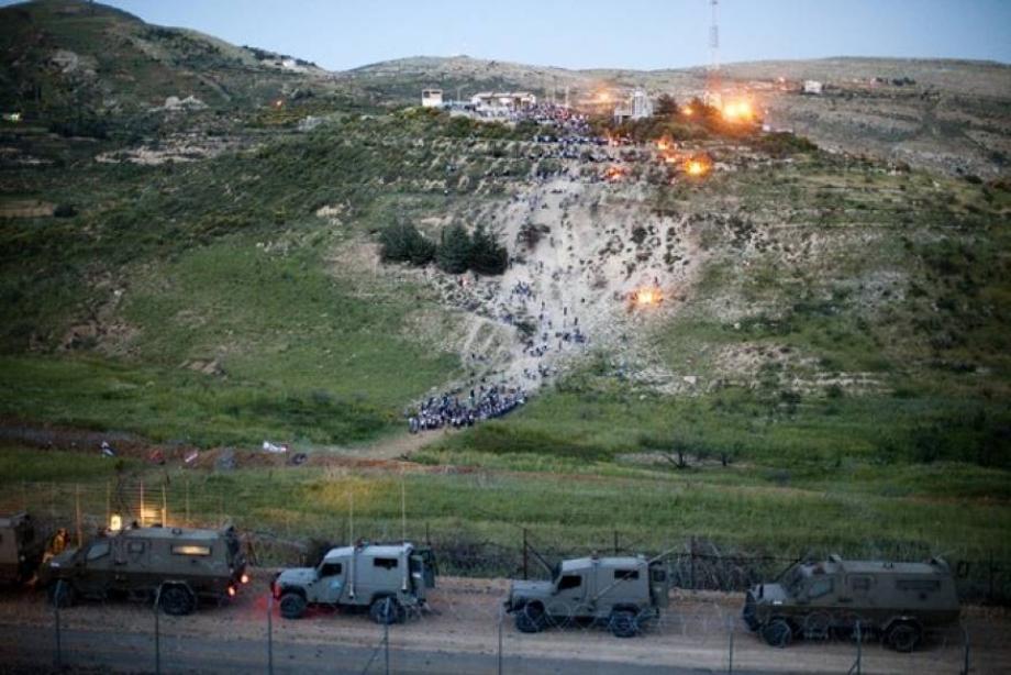 دورية إسرائيلية على الحدود في الجولان السوري المحتل
